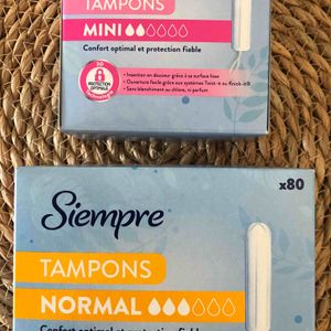 2 boîtes Tampons NEUVES