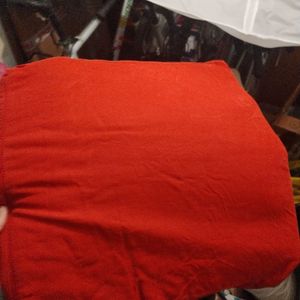 Coussin plat carré rouge 