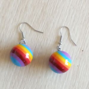 Boucles d'oreilles Arc-en-ciel 