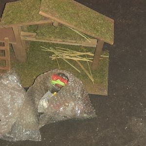Crèche de Noël avec figurines