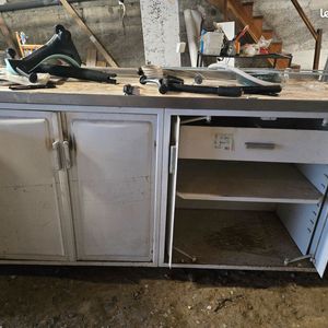anciens meubles de cuisine acier 