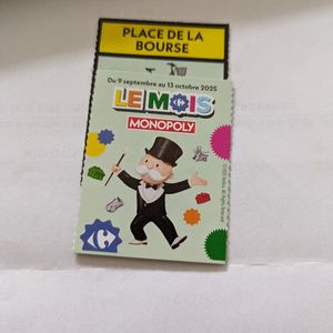 Carte carrefour Monopoly