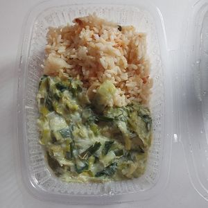 Plat riz et legumes