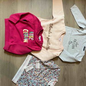 Lot 4 pulls fille taille 5/6 ans
