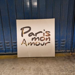 Tableau "Paris mon amour"