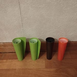 4 mini vases/ soliflores 