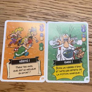 Cartes ou autocollants asterix aux jo