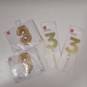 Ballon et support gâteau 