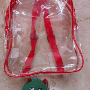 Petit sac à dos et porte monnaie