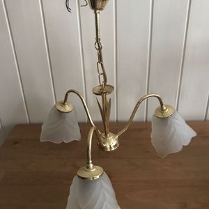 Lustre vintage doré 