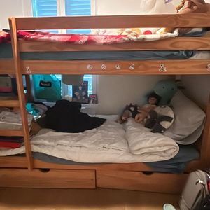Lit superposé avec 2 tiroirs