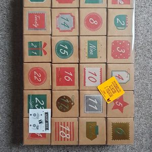 Calendrier de l'avent à remplir