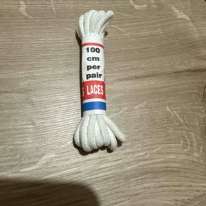 Paire lacets blancs