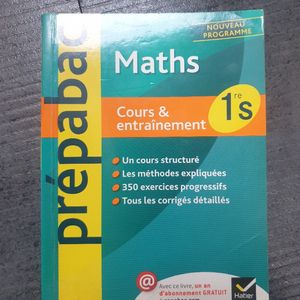 Livre anabac prépabac Maths 1ère S