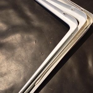 Lot 4 de 4 équerres blanches 200 sur 250