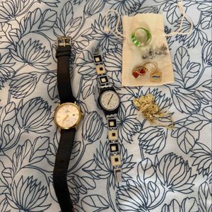 Lot bijoux et montre