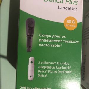 Boîte de Lancettes diabète 
