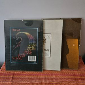 Lot 3 sous verre 18x24cm