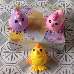 Lot de 3 poules sauteuses