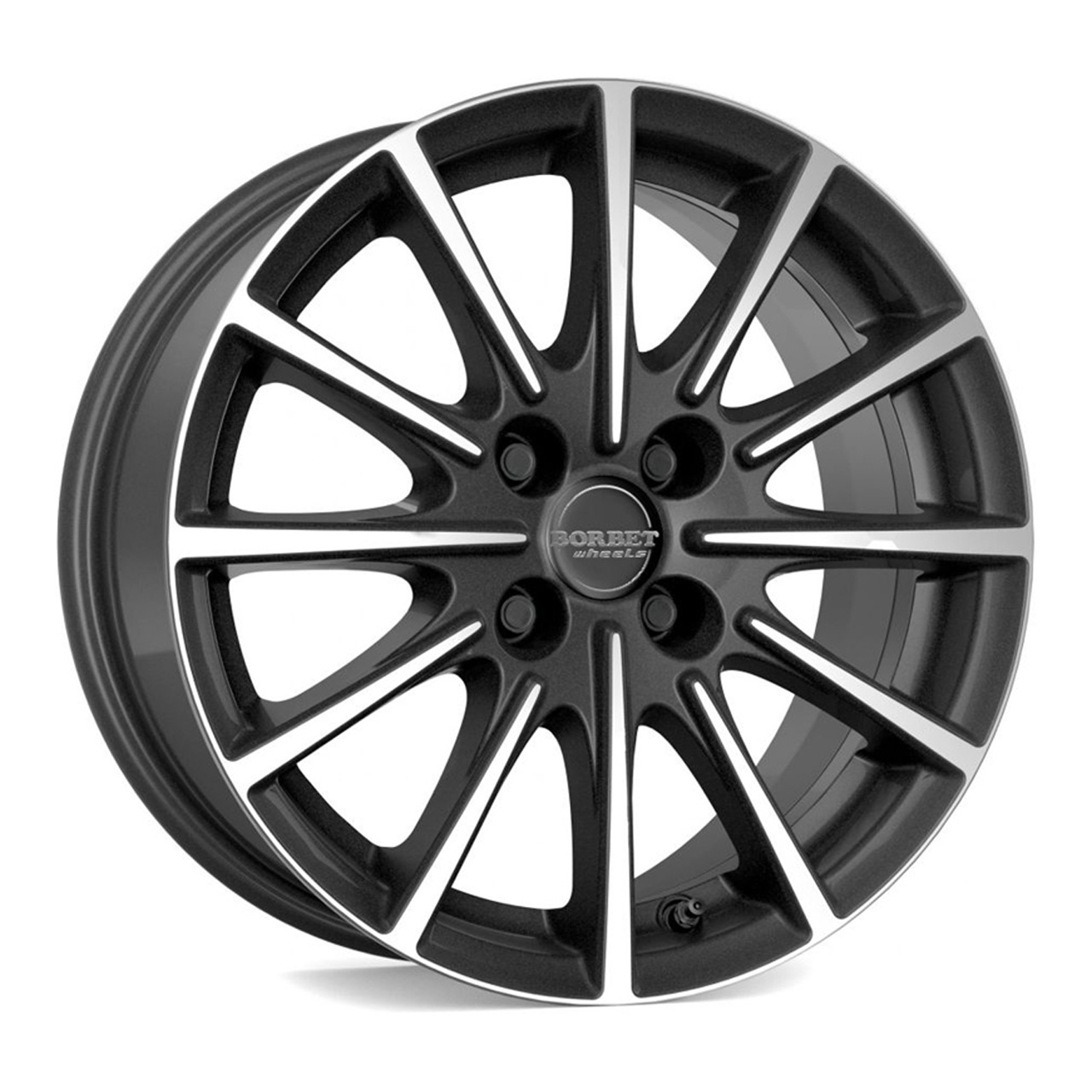 1x BORBET DESIGN BL4 mistral anthrazit poliert 6.5Jx15 4x98 ET35