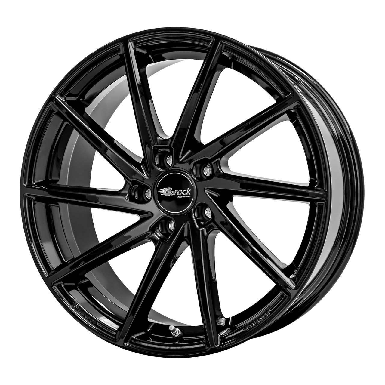 1x BROCK B37 schwarz glanz (sg) 8.5Jx19 5x112 ET35