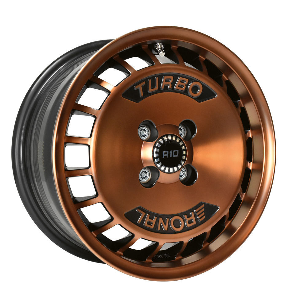 1x RONAL RONAL R10 TURBO copper matt-front diamond cut 7.0Jx15 4x100 ET28