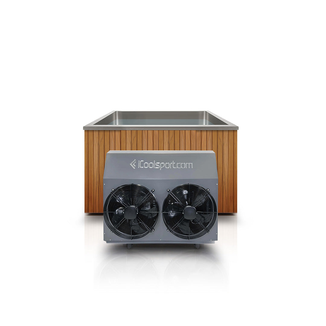 RVS Cold Plunge Pool - Bijna-vierkant (2500 L) - iCoolsport