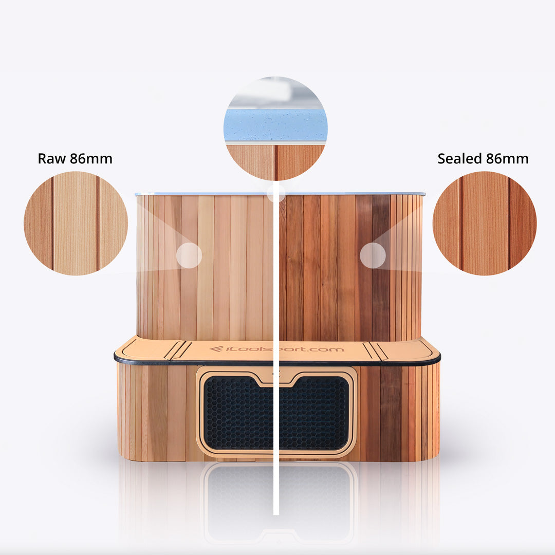 Ultra Cedar 86 mm isolatiepaneel doorsnede