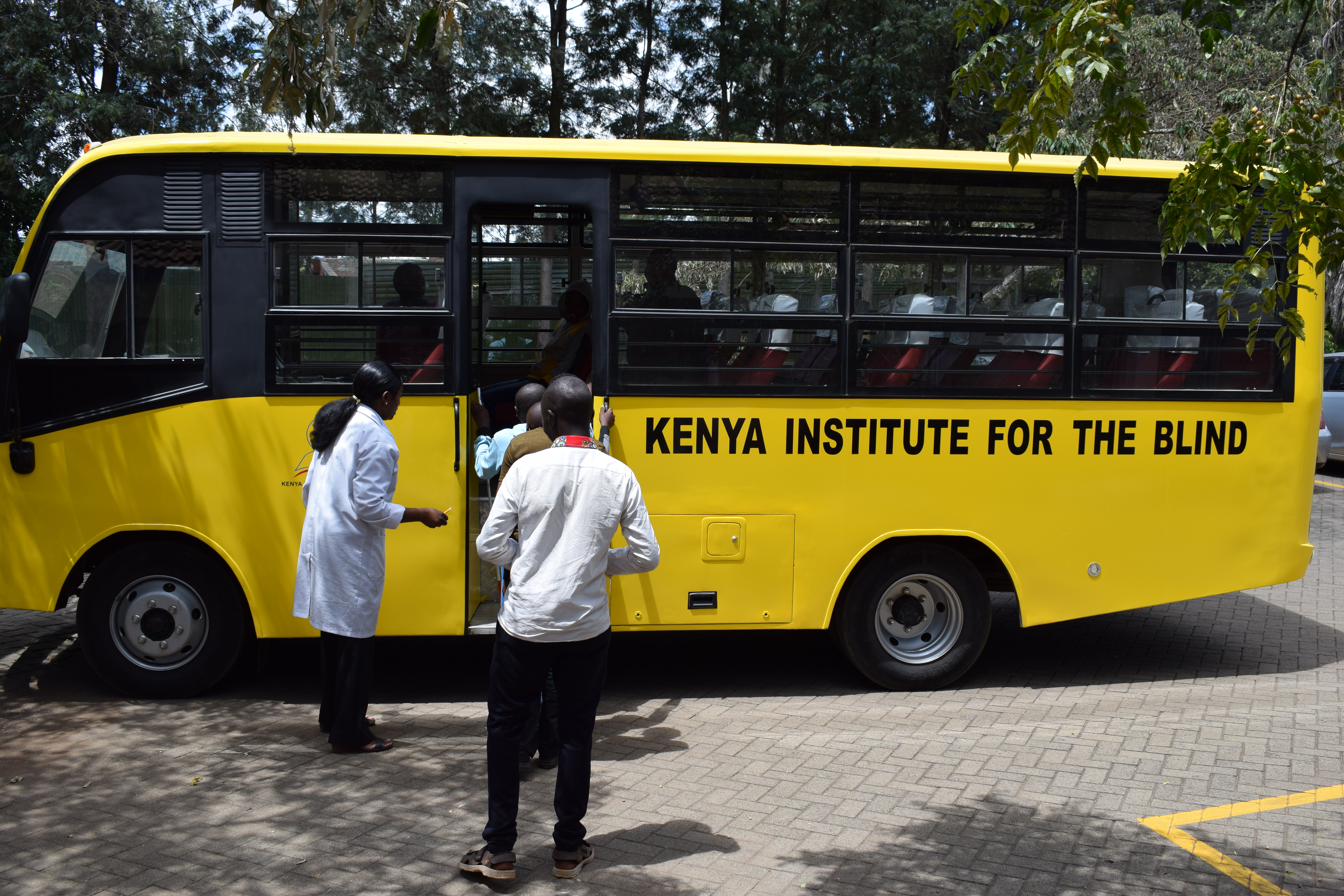 Students Boarding The Institute Bus