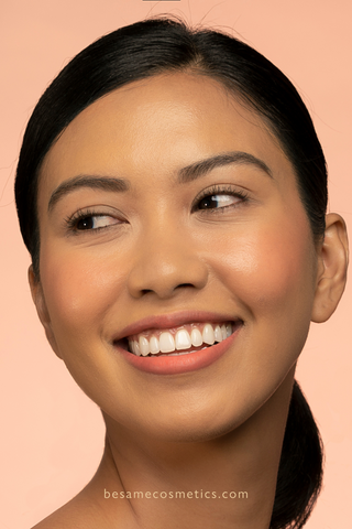 Woman removing makeup