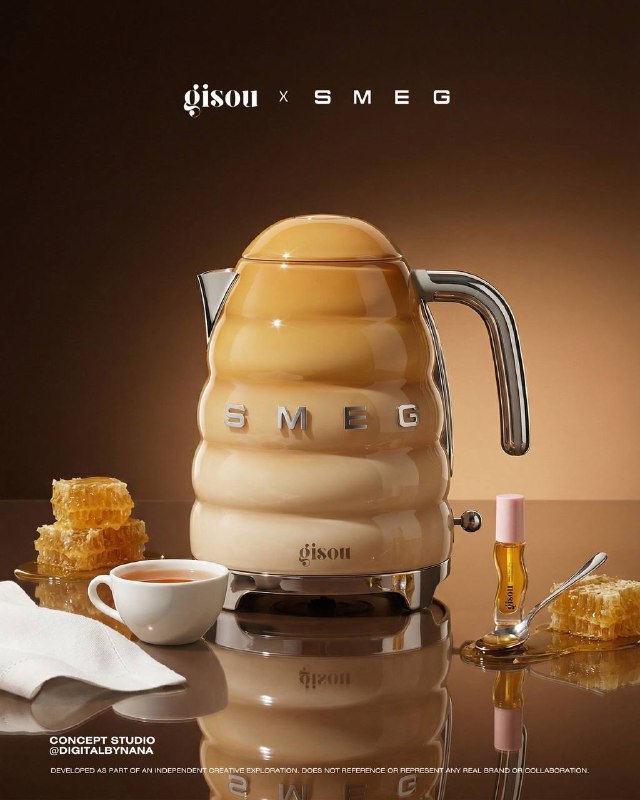 Чайник Gisou x Smeg концепт