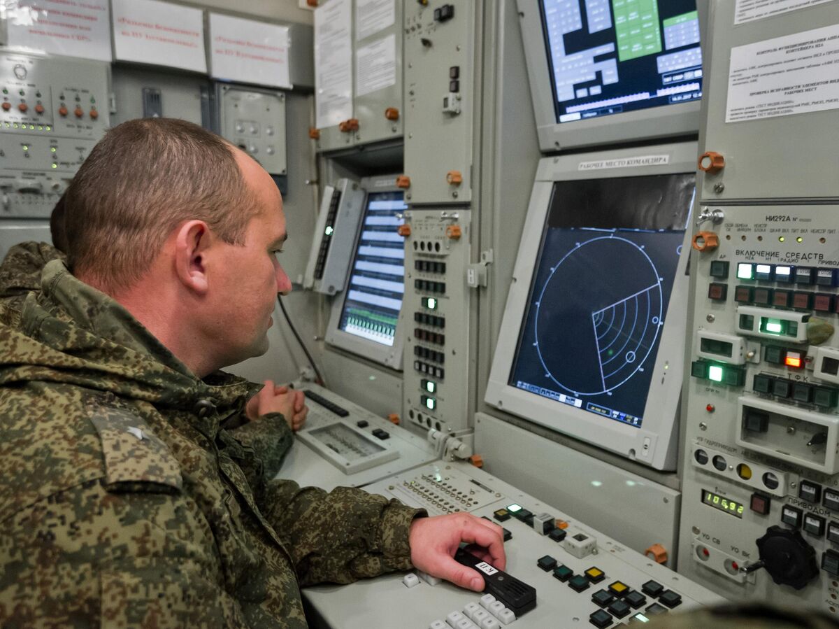 Беспилотник, перехваченный системой противовоздушной обороны Москвы