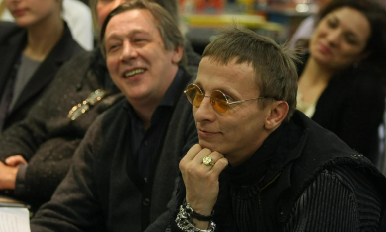 Иван Охлобыстин и Михаил Ефремов на съемочной площадке