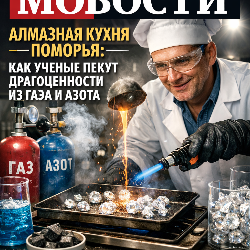 Алмазная кухня Поморья: как ученые пекут драгоценности из газа и азота