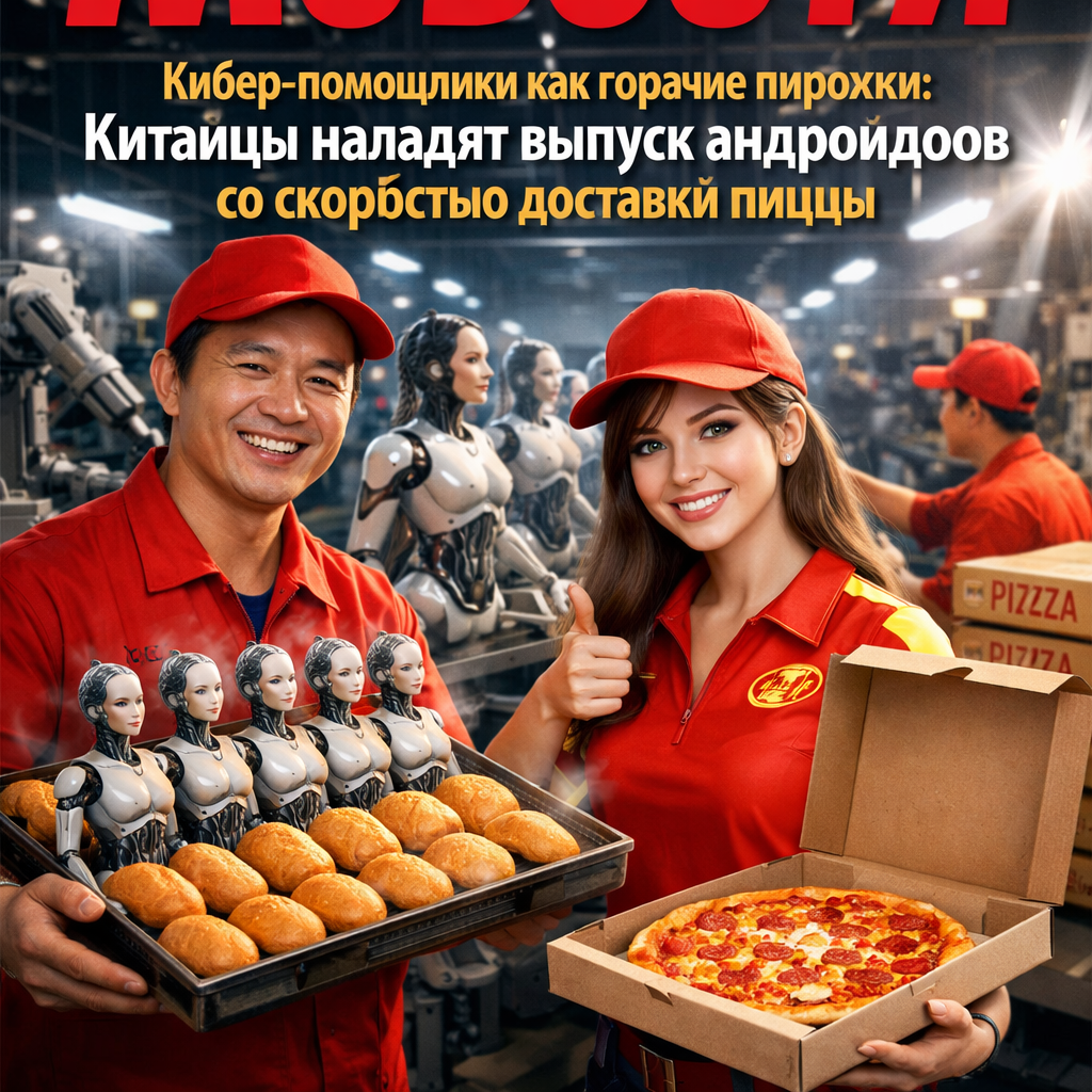Кибер-помощники как горячие пирожки: Китайцы наладят выпуск андроидов со скоростью доставки пиццы