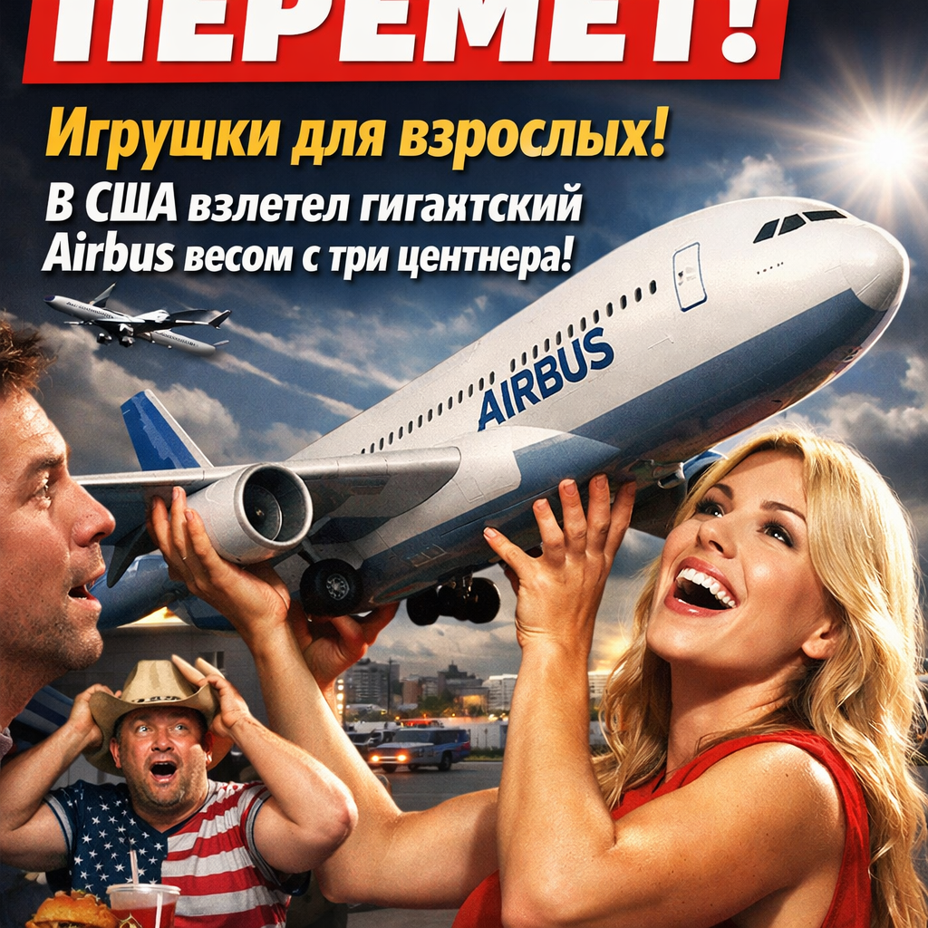 Игрушка для взрослых: гигантский Airbus A380 весом в три центнера