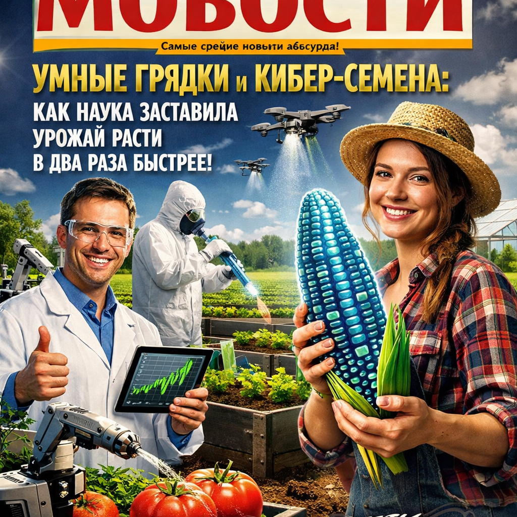 Умные грядки и кибер-семена: как наука заставила урожай расти в два раза быстрее!