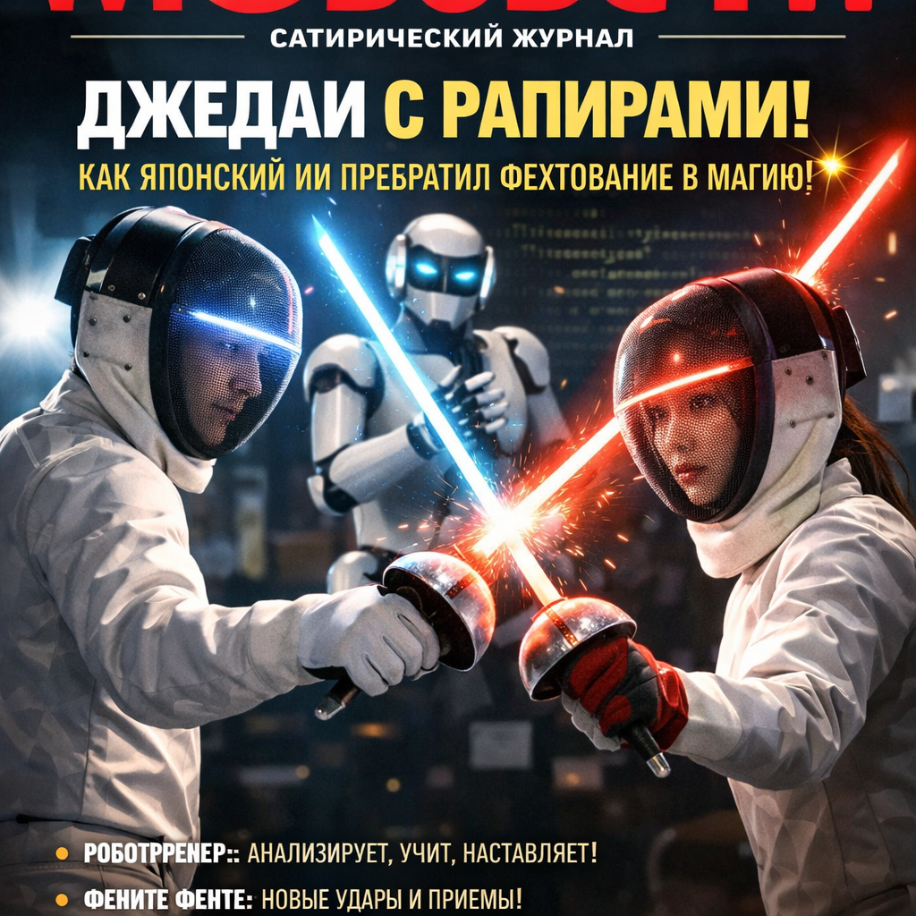 Фехтовальщики в стиле джедаев с рапирами и световыми эффектами
