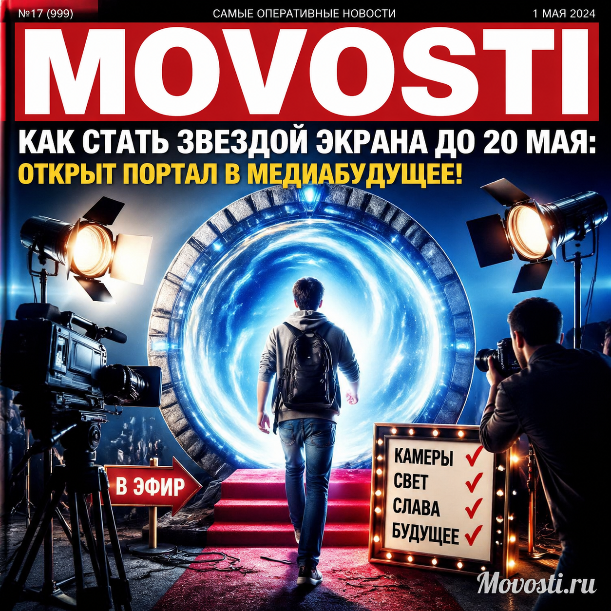 Изображение, иллюстрирующее путь к успеху в медиаиндустрии до 20 мая.