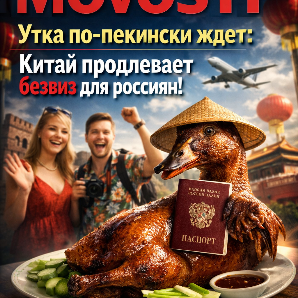 Утка по-пекински ждет: Китай продлевает безвиз для россиян!
