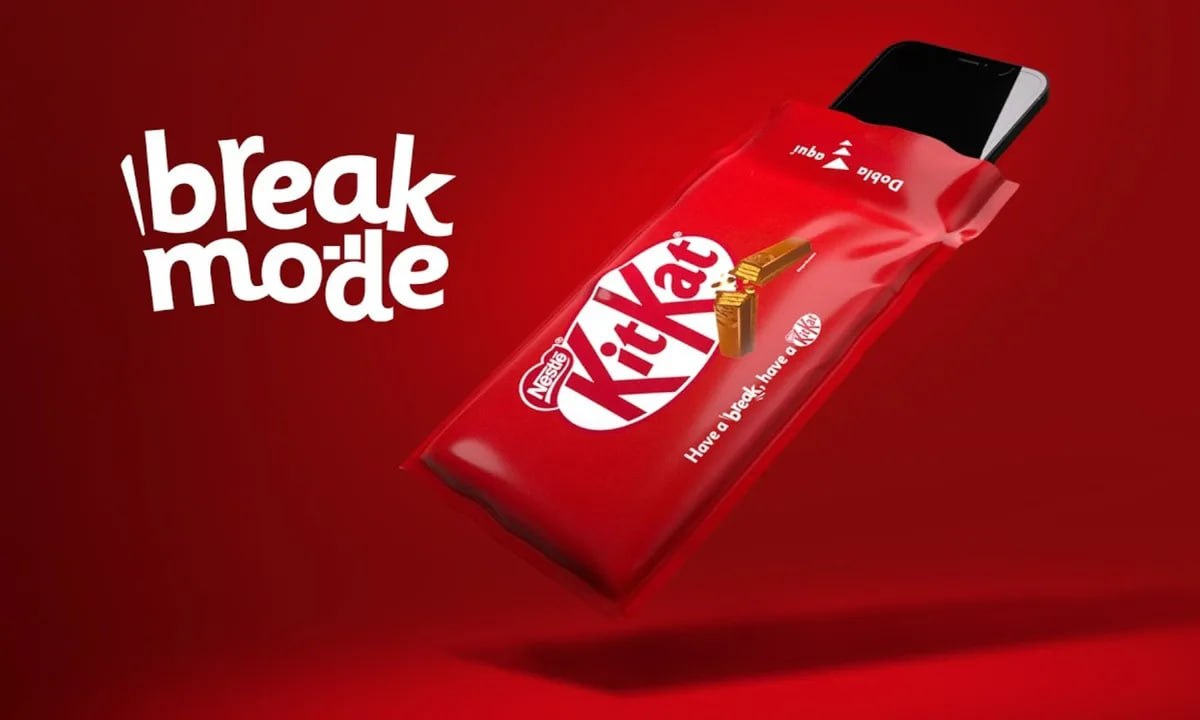 Фольга от шоколадки KitKat, символизирующая спокойствие и умиротворение
