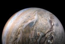 Изображение космического завода на Юпитере, где формировались планеты