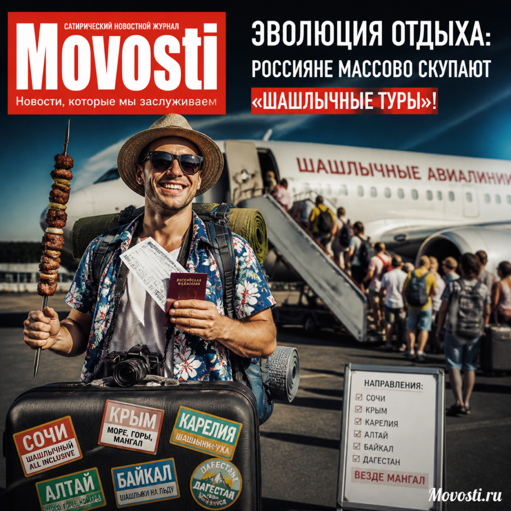 Группа людей наслаждается шашлыком на природе