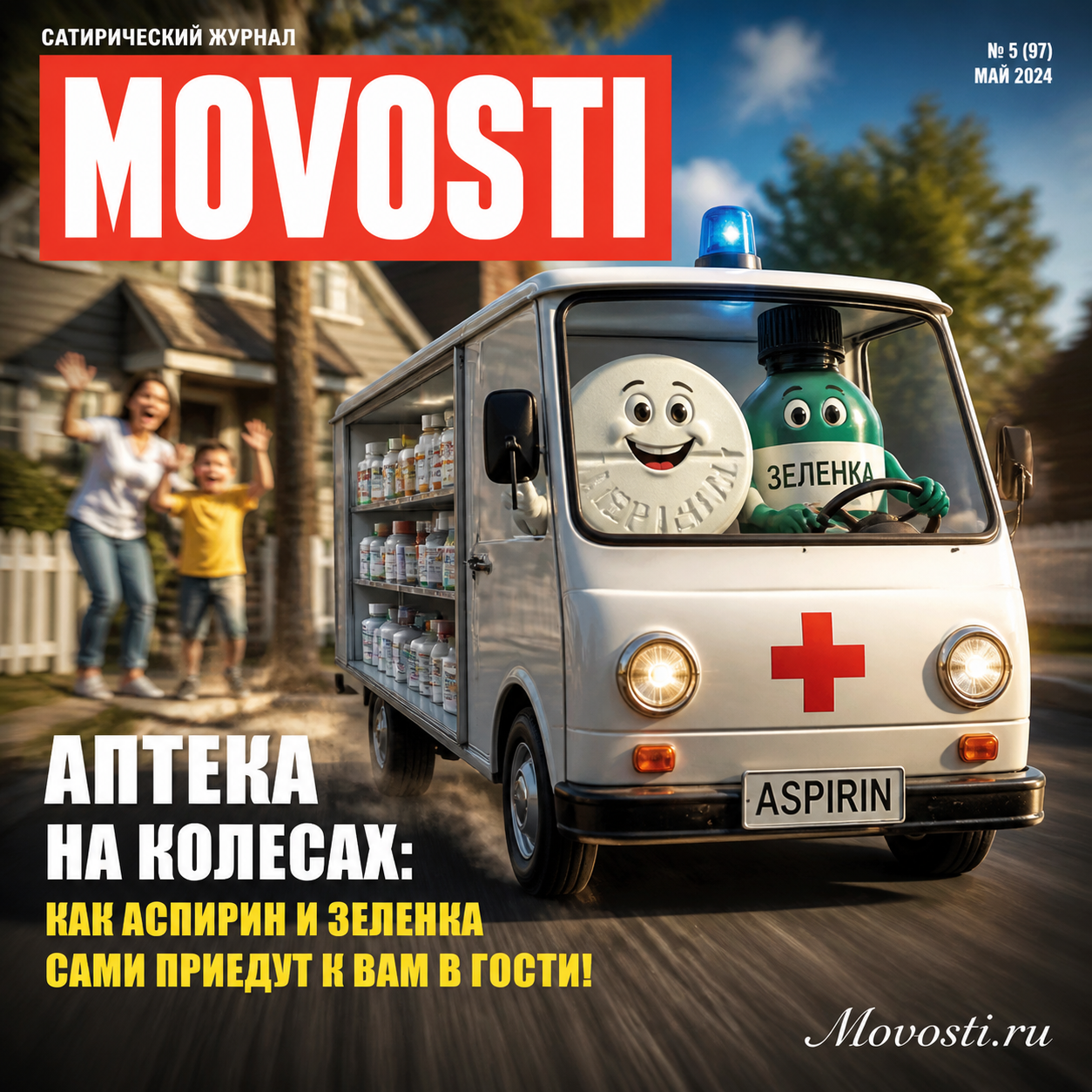 Мобильная аптека с лекарствами на колесах