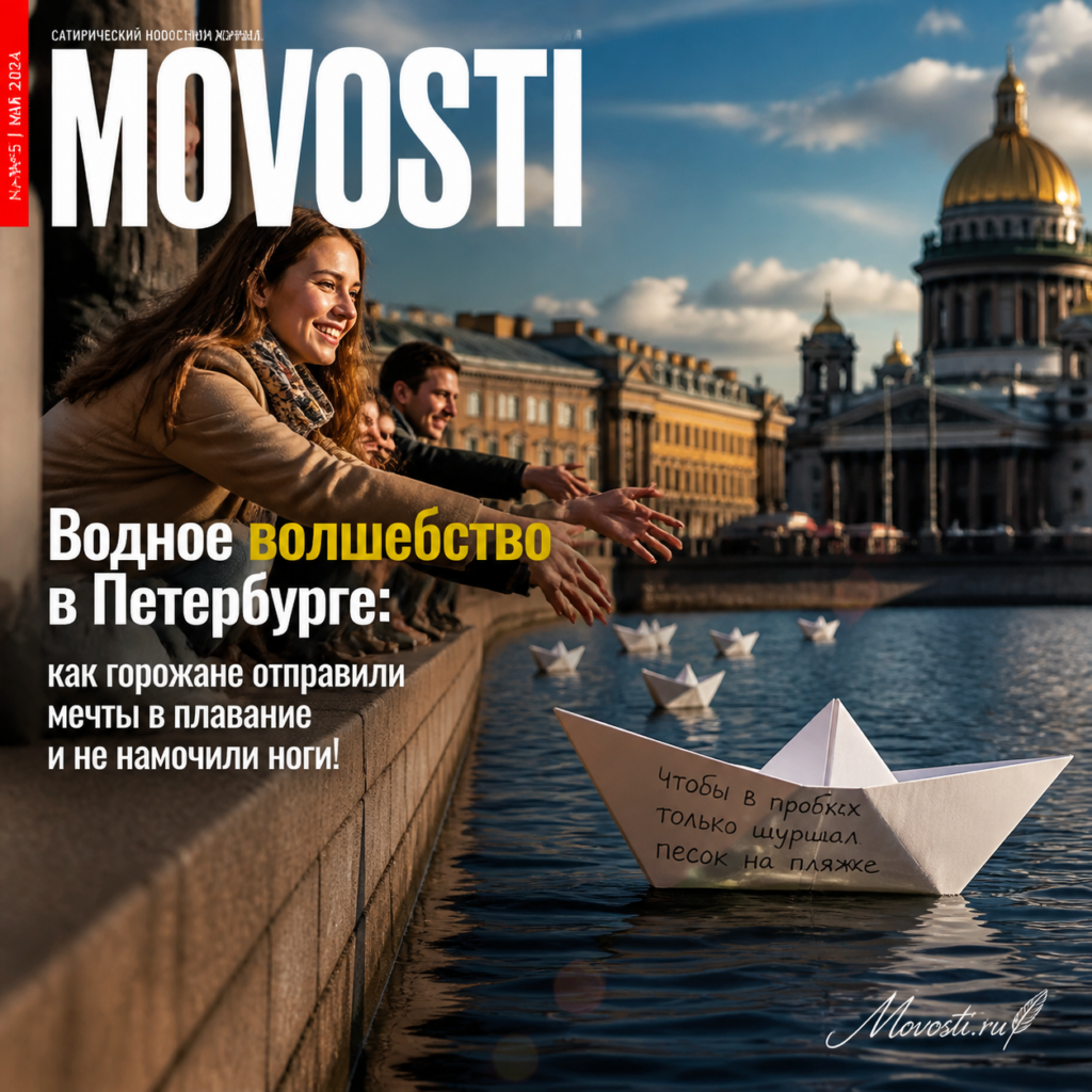 Горожане отправляют мечты в плавание в Петербурге