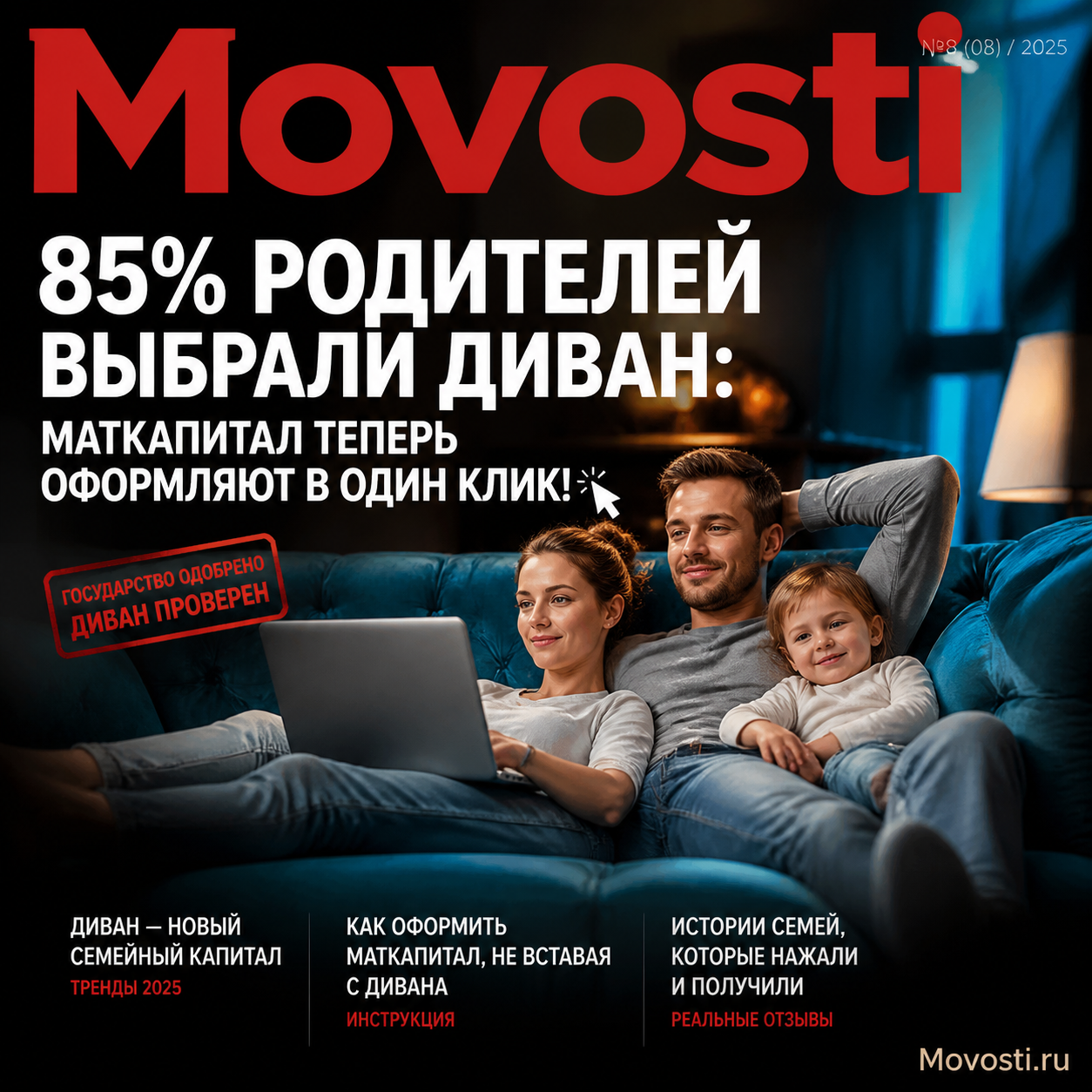 Диван выбран родителями с использованием маткапитала