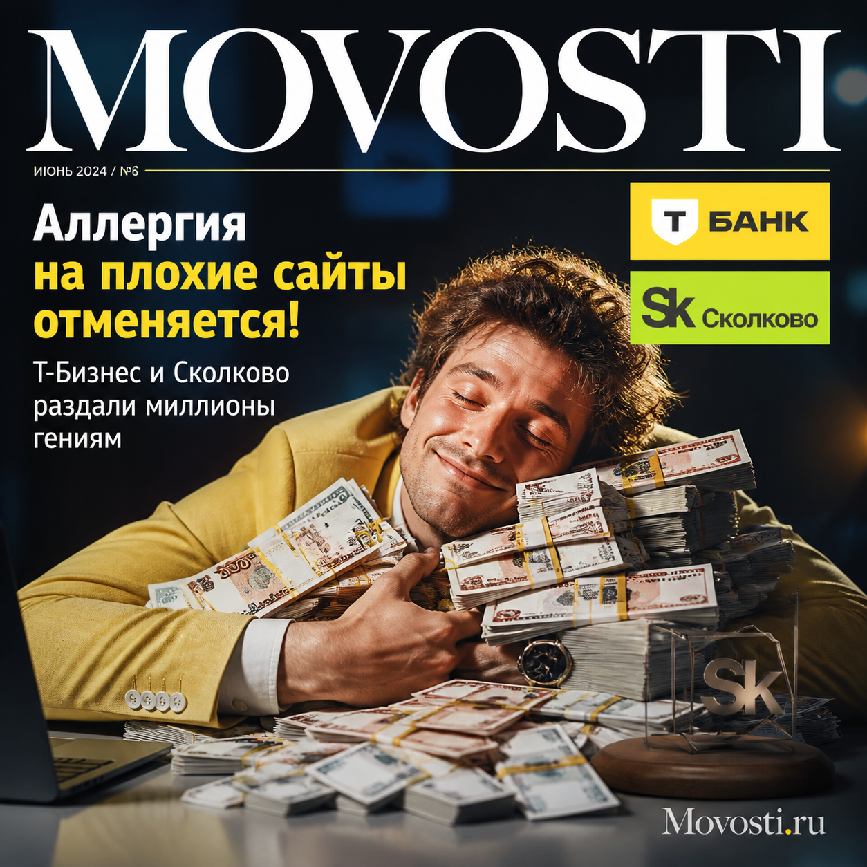 Т-Бизнес и Сколково раздали миллионы гениям для создания качественного контента.