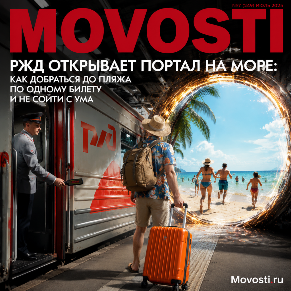 Путешествие к пляжу по билету РЖД