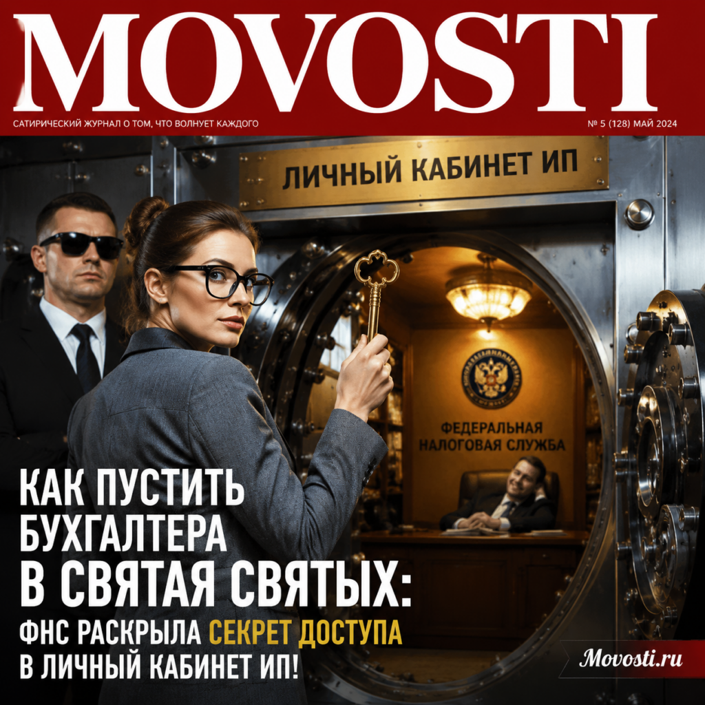 Иллюстрация доступа бухгалтера к личному кабинету ИП на сайте ФНС