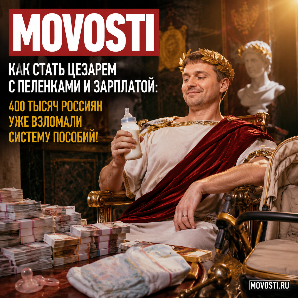 Изображение о том, как 400 тысяч россиян взломали систему пособий